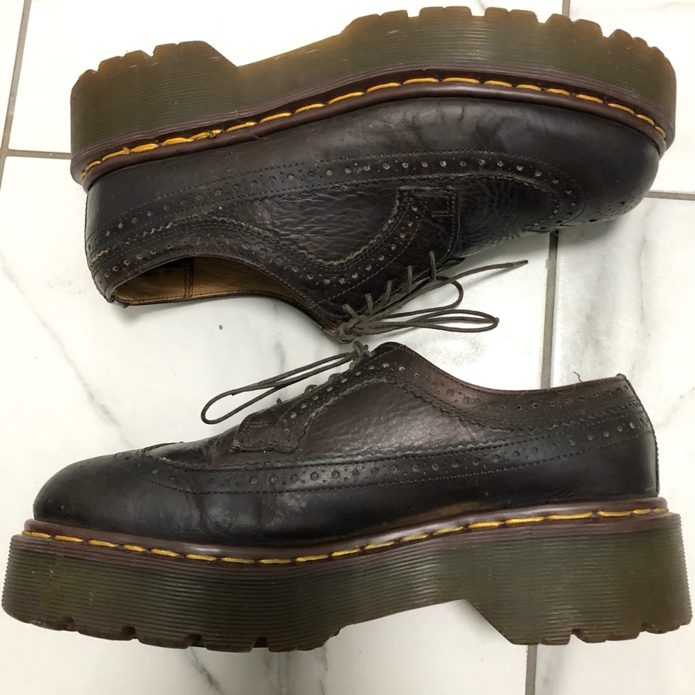 Dr. Martens 3989/34 Wingtip Brogue Platform Oxfords - Picture 5 of 16